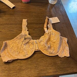 Sexy Lace Bra - Beige/Nude with Tag